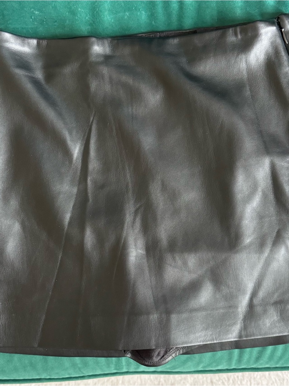 Express Black Faux Leather Mini Skort - Picture 3 of 3